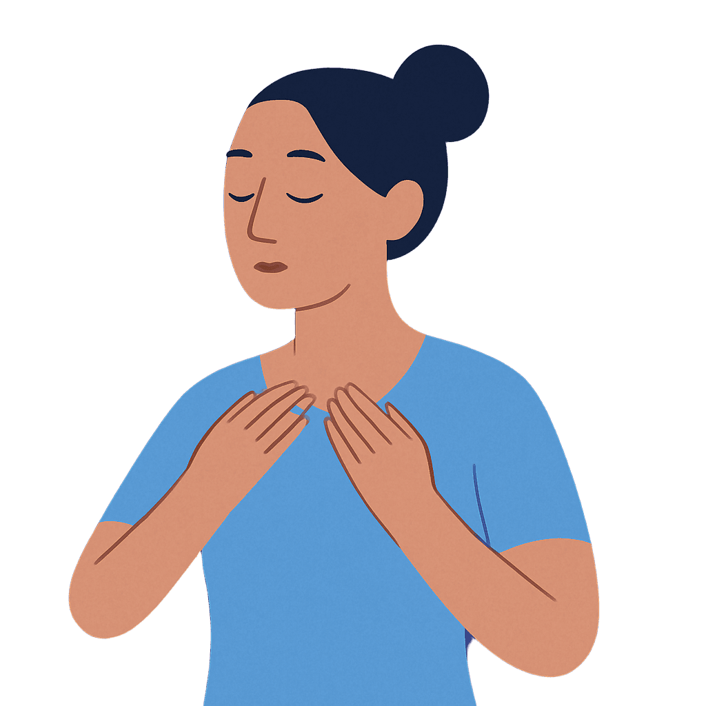Woman meditating